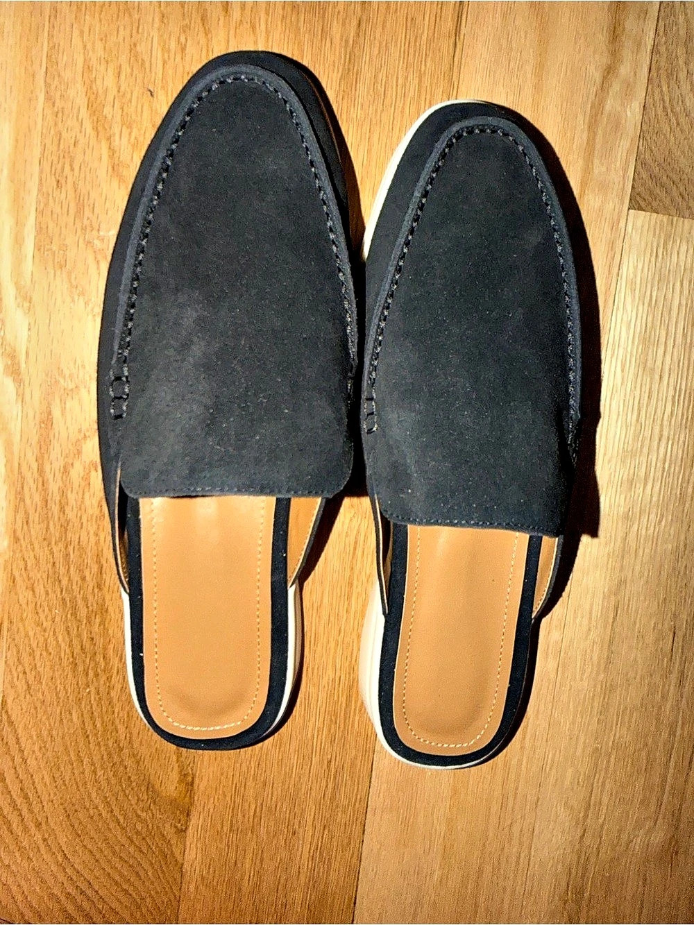 Luxury Italian Black Mules New unisex (41)